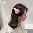 Bobble Faux Shearling Hair Clip
