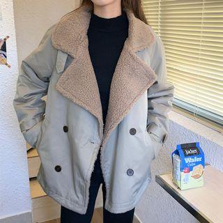 Fleece Lined Double Breasted Jacket
