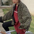 Leopard Loose-fit Jacket As Shown In Figure - One Size