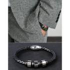 Braided Magnet Bracelet Black - One Size