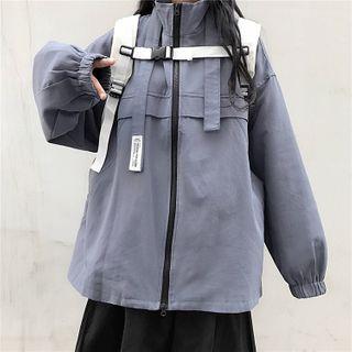 Zip Cargo Jacket / Midi A-line Skirt