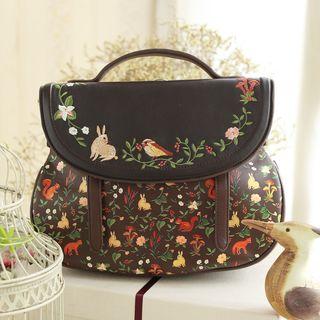 Rabbit Print Crossbody Bag