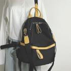 Contrast Detail Nylon Backpack