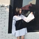 Set: Oversized T-shirt + Pu Camisole