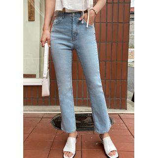 Light Wash Straight-cut Jeans