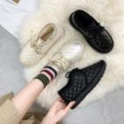 Lace-up Quilted Shoes