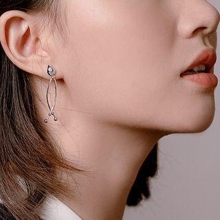 Water Drop Dangle Earring 1 Pair - Earring - Silver - One Size