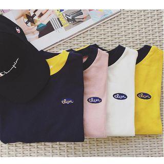 Contrast Trim Short-sleeve Crewneck T-shirt