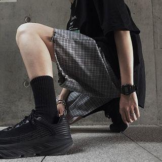 Plaid Harem Pants / Shorts