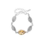 Elegant Champagne Gold Austrian Element Crystal Water Drop Shape Bracelet
