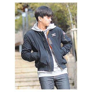 Patch-trim Flight Jacket