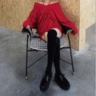 Drawstring V-neck Sweatshirt
