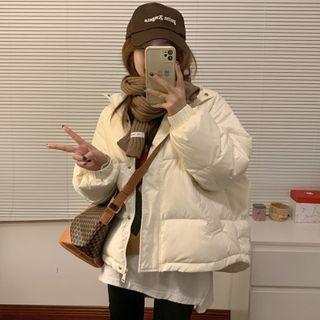 Plain Padded Jacket 5268 - White - One Size