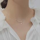 Sterling Silver Rhinestone Necklace 1 Piece - Necklace - Silver - One Size