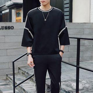 Set: 3/4-sleeve T-shirt + Sweatpants