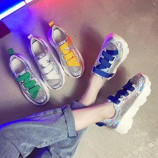 Adhesive Strap Chunky Sneakers