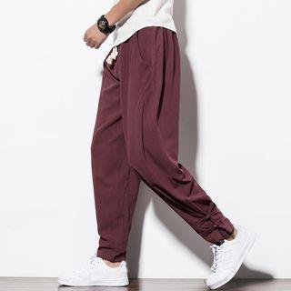 Frog Buttoned Jogger Pants