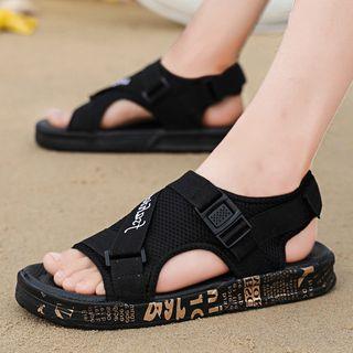 Mesh Panel Buckle Detail Sneakers