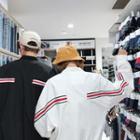 Couple Matching Contrast-trim Zip Bomber Jacket