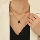 Square Double-layered Necklace