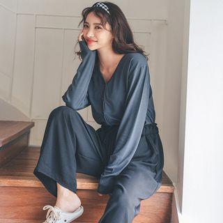 Plus Size Linen Blend Cardigan
