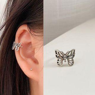Alloy Butterfly Cuff Earring 1 Pc - As Shown In Figure - One Size