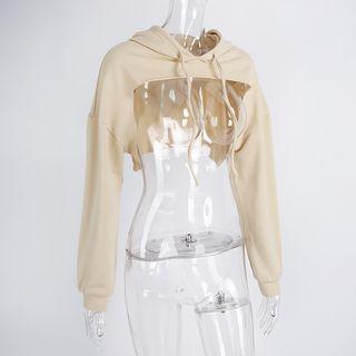 Drawstring Crop Hoodie