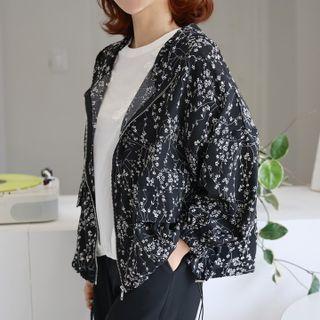 Floral Windbreaker Jacket