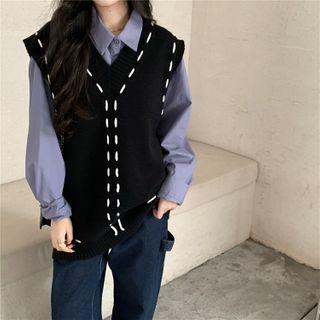 Plain Knitted Vest