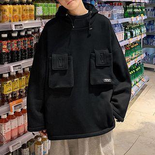 Plain Double Pocket Hoodie