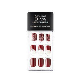 Missha - Dashing Diva Magicpress Slim Fit Press-on Gel-manicure #red Poppy 1set