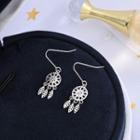 925 Sterling Silver Dream Catcher Dangle Earring 1 Pair - Es1045 - White - One Size