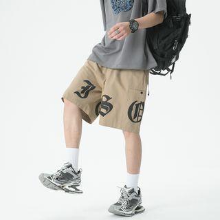 Print Loose Fit Shorts
