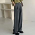 Wide Legs Pants Gray - One Size