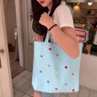Heart Pattern Canvas Tote Bag