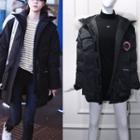 Faux-fur Hooded Padded / Down Jacket