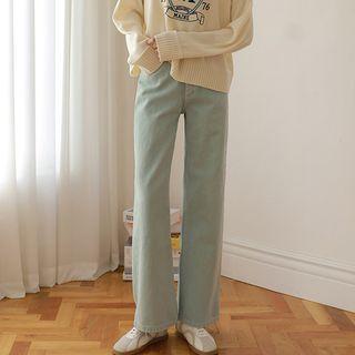 Pastel Washed Wide-leg Pants