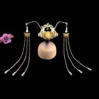 Retro Fringed Flower Hair Stick