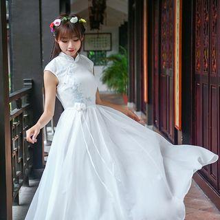 Retro Printed Sheath Dress