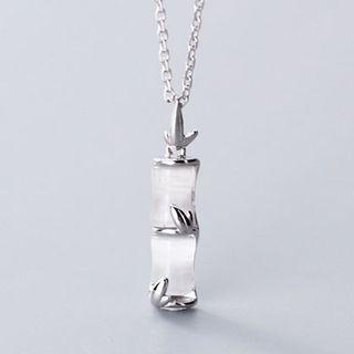 925 Sterling Silver Bamboo Necklace