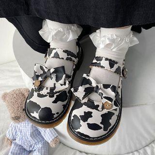Print Platform Mary Jane Shoes