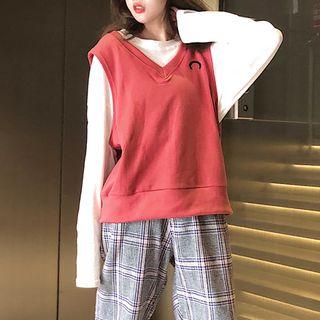 V-neck Vest / Plain Pullover