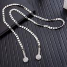 Earphone Design Stainless Steel Necklace Silver - One Size