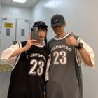 Mock Two-piece Elbow-sleeve Number 23 T-shirt