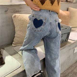 Heart Pocketed Jeans