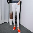 Cropped Skinny Pants White - 3xl
