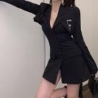 Plain Blazer / Halter A-line Dress