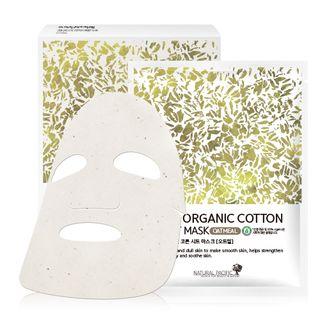 Natural Pacific - 100% Organic Cotton Sheet Mask Set Oat 6pcs 25g X 6pcs