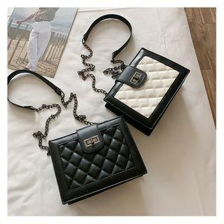 Chain Quilted Panel Crossbody Bag