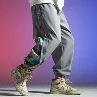 Print Panel Button-side Sweatpants